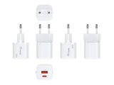 Equip Cargador 2port Usb-C Pd3.0/Usb-A Gan 25st.20w Üss Ws