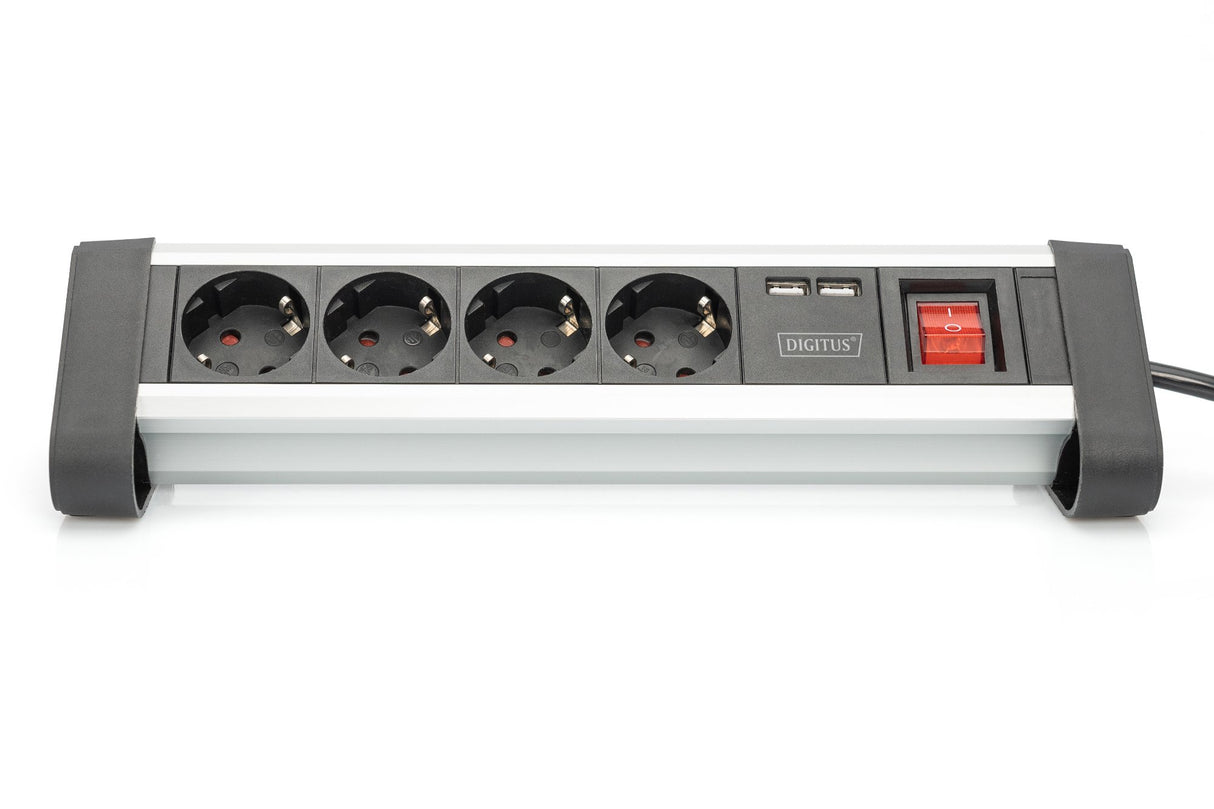 EAN 4016032443216 - Digitus DA-70614 base múltiple 1,5 m 4 salidas AC Interior Negro, Plata imagen 3