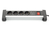 EAN 4016032443216 - Digitus DA-70614 base múltiple 1,5 m 4 salidas AC Interior Negro, Plata imagen 3