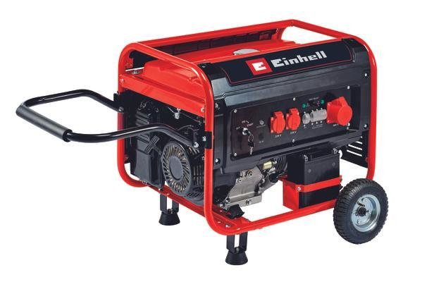 Generador De Gasolina Einhell Tc-Pg 65/E5, Generador (Rojo/Negro, 8,0 Kw)4152610
