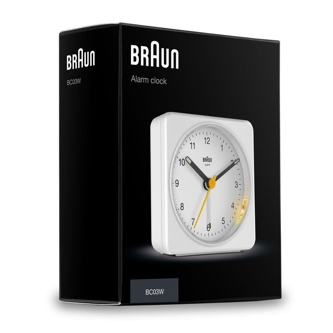 Braun Bc03w Reloj Despertador Analógico Blanco