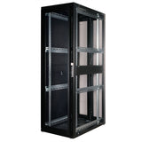 Roline 19-Zoll Serverschrank Pro 42 He, 600x1000 Bxt Schwarz Plexiglas