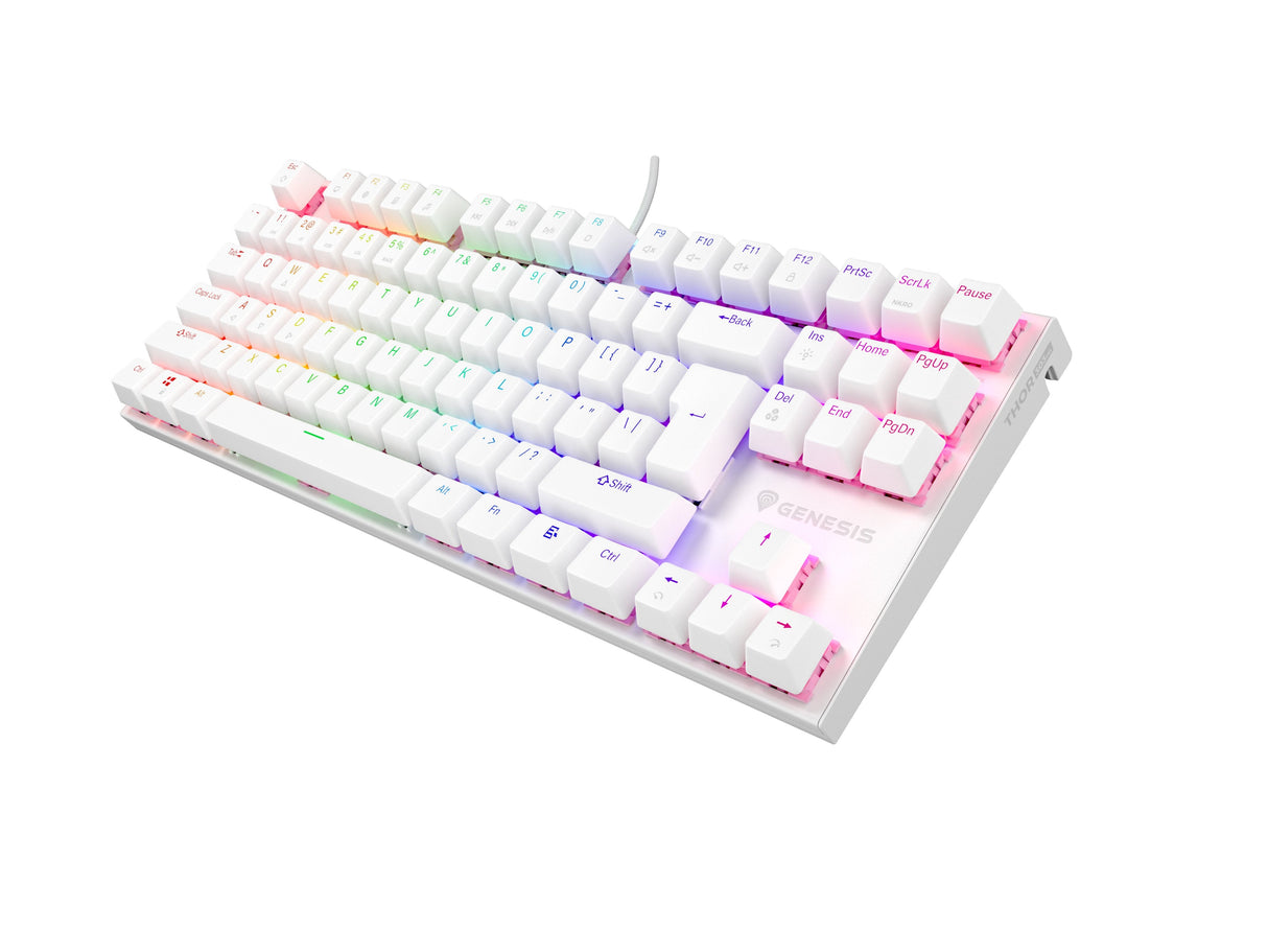 Genesis Thor 303 Tkl Rgb Biala Outemu Peach Silent