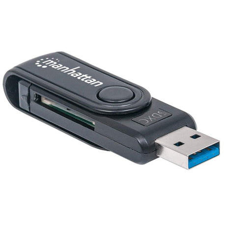 EAN 0766623101981 - Manhattan 101981 lector de tarjeta USB 3.2 Gen 1 (3.1 Gen 1) Type-A Negro imagen 2