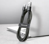 Baseus Cafule Cable Usb Usb 2.0 0,5 M Usb A Usb C Negro