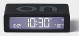 Lexon Flip Mini Dual-Sided Alarm Clock Black