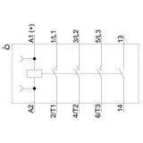 Siemens 3rt20162bb41 Schtz Ac-3 4kw 400v 1s 24vdc 3p S00