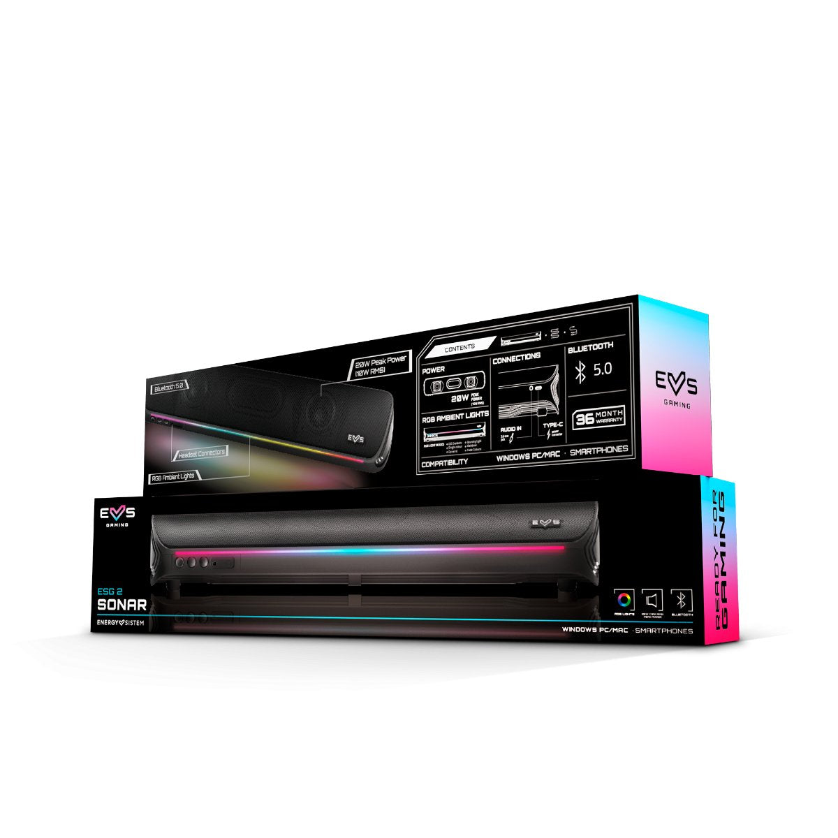 Energy System Barra Sonido Soundbar Esg 2 Sonar