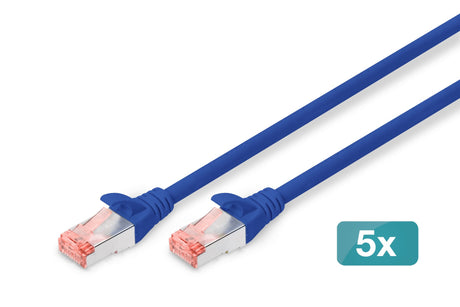 EAN 4016032442349 - Digitus DK-1644-100-B-5 cable de red Azul 10 m Cat6 S/FTP (S-STP) imagen 1