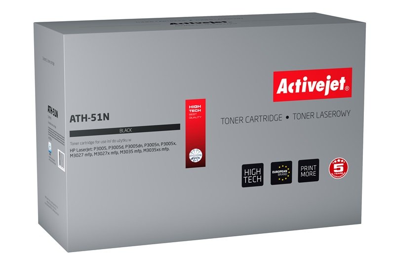 Toner Activejet Compatible Hp Q7551a Negro Ath-51n