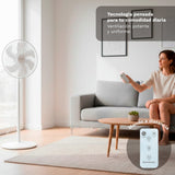 Ventilador De Pie Grunkel Fs-14pr 30w 7 Aspas 35cm 12 Velocidades