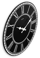 Hama Rab Reloj De Pared Analogico - Cuarzo - Silencioso - Mdf - Funciona Con 1 Pila Aa - 30x2cm - Negro