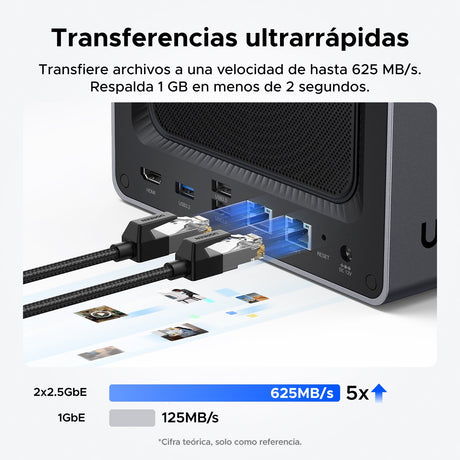 EAN 6941876223725 - Ugreen NASync DXP4800 NAS Compacto N100 8 GB DDR5 0 TB UGOS Pro Negro imagen 5