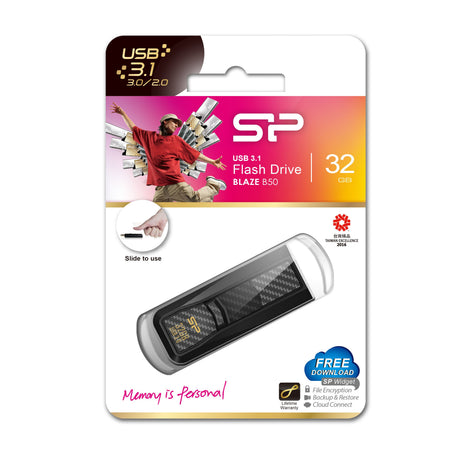 EAN 4712702644128 - Silicon Power Blaze B50 unidad flash USB 32 GB USB tipo A 3.2 Gen 1 (3.1 Gen 1) Negro imagen 6