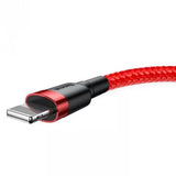Cable De Carga / Datos Baseus Cafule Usb A Lightning 1.5a 2m, Rojo
