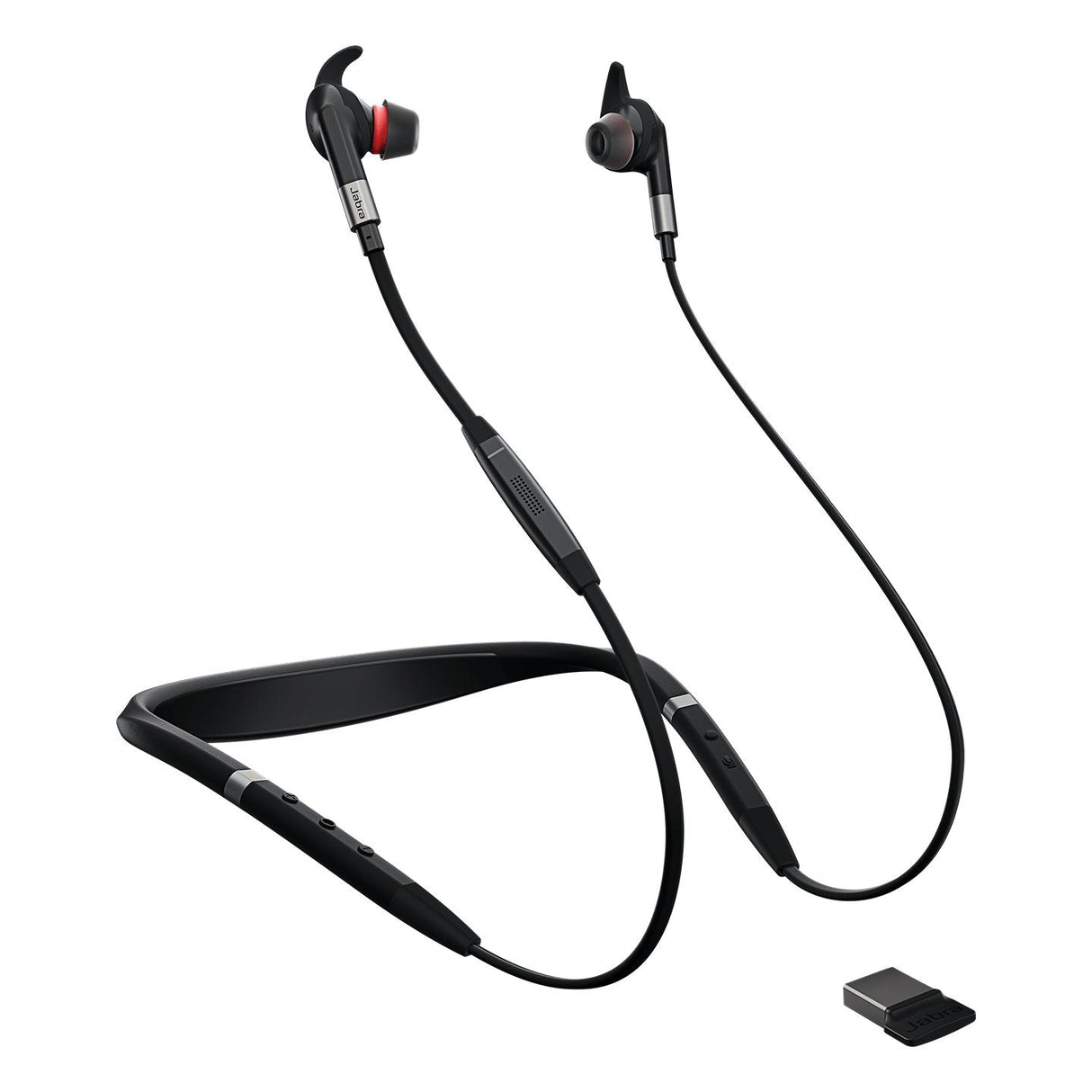 Jabra Evolve 75e Msauriculares Internos Con Microen Orejamontaje Detrs Del Cuellobluetoothinalmbricocancelacin De Sonido Activousbaislamiento De Ruido