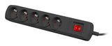 EAN 5901969431155 - NATEC NSP-1715 limitador de tensión Negro 5 salidas AC 5 m imagen 3