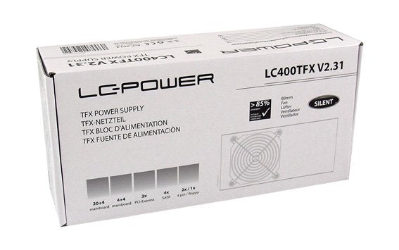 Fuente De Alimentación Lc-Power Lc-400tfx V2.31 350 W 20+4 Pin Atx Tfx Htpc 85%