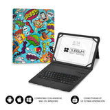Subblim Keytab Pro Bluetooth Funda Tablet Con Teclado 10,1" Trendy Comic