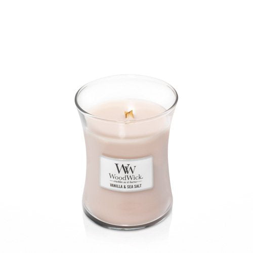 Woodwick 92191 Vela Otro Jazmín, Sal Marina, Vainilla Beige