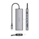 EAN 8435739903605 - AISENS ASUC-7P032-GR base para portátil y replicador de puertos Alámbrico USB 3.2 Gen 1 (3.1 Gen 1) Type- imagen 4