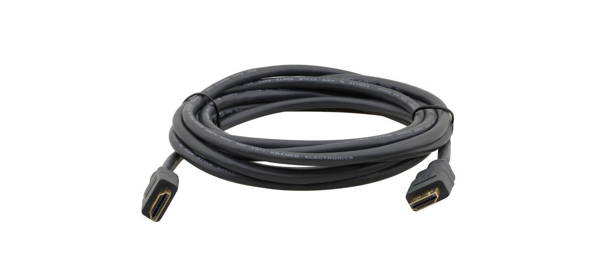 Kramer Cable Hdmi Flexible Alta Velocidad Con Ethernet 0.9m Kramer Electronics Hdmi 3ft, 0,9 M, Hdmi Type A (Standard), Hdmi Type A (Standard), Negro