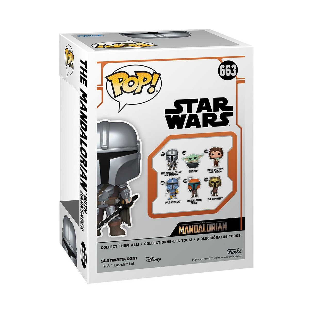 EAN 0889698765503 - FUNKO POP! The Mandalorian with Darksaber imagen 3