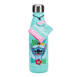 Botella Metalica Stitch Con Flores