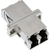 Adaptador De Fibra Óptica Inline Metal Duplex Lc/Lc Mm Funda De Cerámica Con Brida