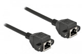 Delock Netzwerk Verlängerungscable S Ftp Rj45 Buchse Zu Rj45 Buchse Cat.6a 3 M Schwarz