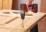 Taladro De Impacto Con Batería Bl188kb, 18volt Negro / Naranja, Estuche, 2 Baterías De Ión De Litio (1.5ah)