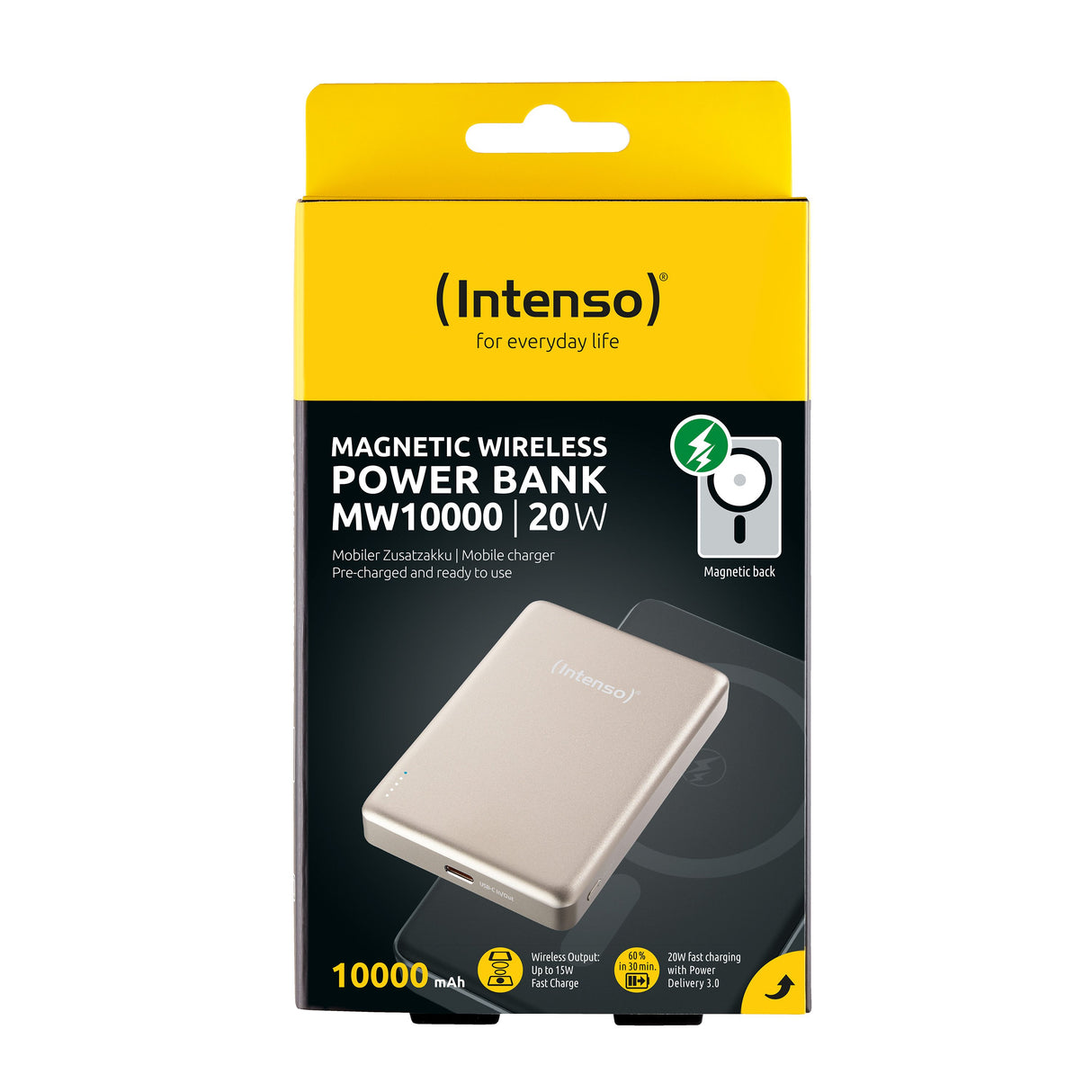 EAN 4034303036219 - Intenso MW10000 Polímero de litio Cargador inalámbrico imagen 2