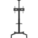 Soporte De Pie Para Pantalla De Visualización Profesional Garantía De Por Vida Construcción De Acero El Carrito Se Adapta A Pantallas De 31-80" Con Tamaños Vesa De Hasta 600 X 400 Gira De Vertical A Horizontal Manivela Ajusta La Altura Ajus