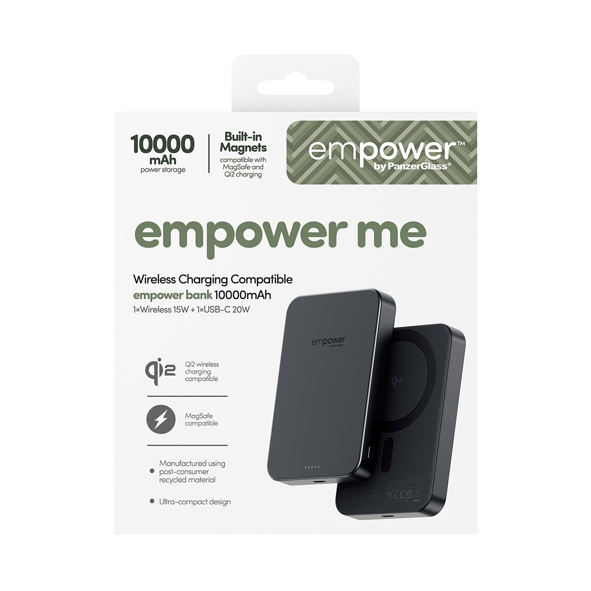 Panzerglass Empower By ® Empower Bank  10000mah  Space Black Negro