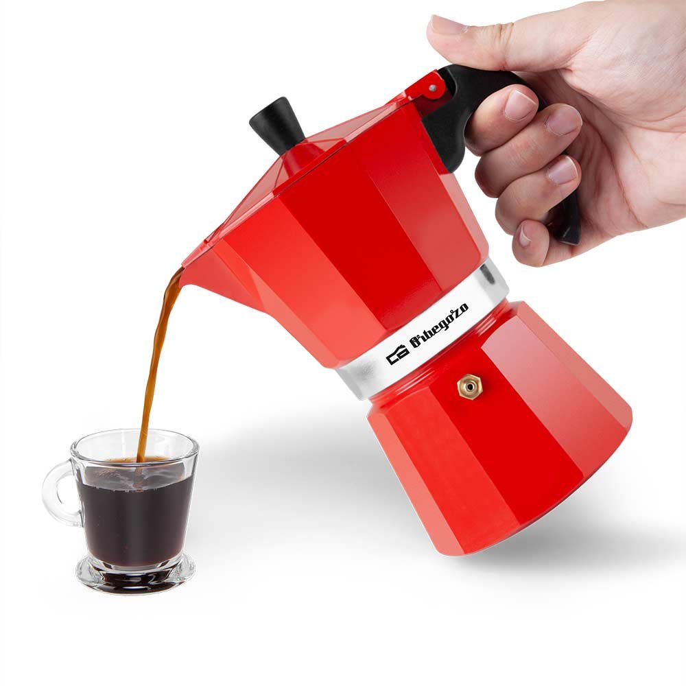Cafetera Orbegozo Kfr 640  De Aluminio - Prepara 6 Tazas De Cafe En Minutos - Compatible Con Diferentes Tipos De Cocinas