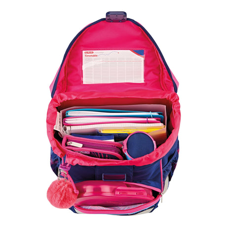 EAN 4008110347448 - Herlitz UltraLight Plus Tropical Chill juego de mochila escolar Chica Poliéster Marina, Rosa imagen 9
