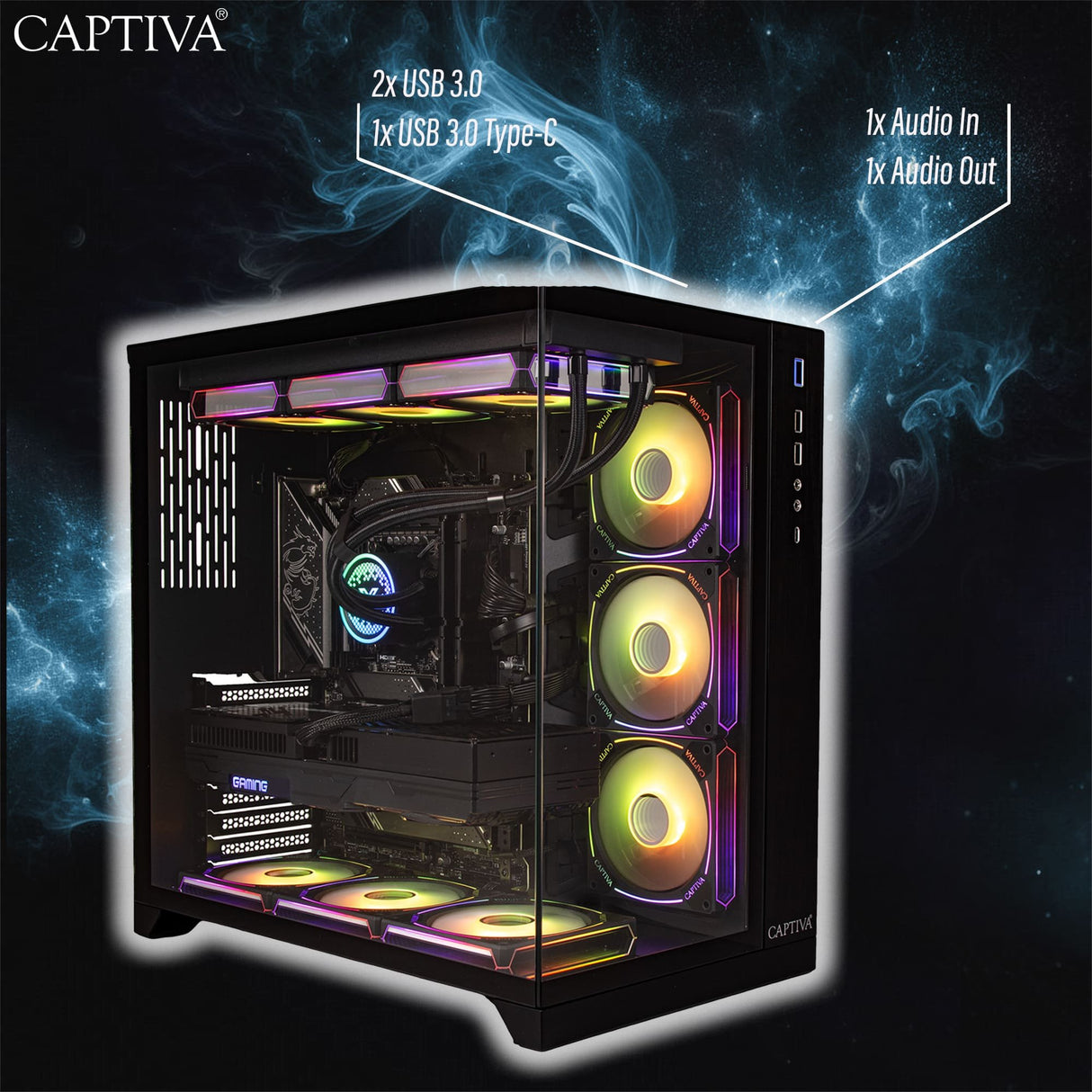 EAN 4046373892770 - CAPTIVA PC Ultimate Gaming I89-277 (Ultra 9 285KF/RTX5090 32GB GDDR7/SSD 2TB+2TB/128GB/WLAN/Windows 11 Ho imagen 6