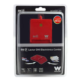 Lector De Dni Y Tarjetas Woxter Combo Pe26-148 Rojo Usb 2.0