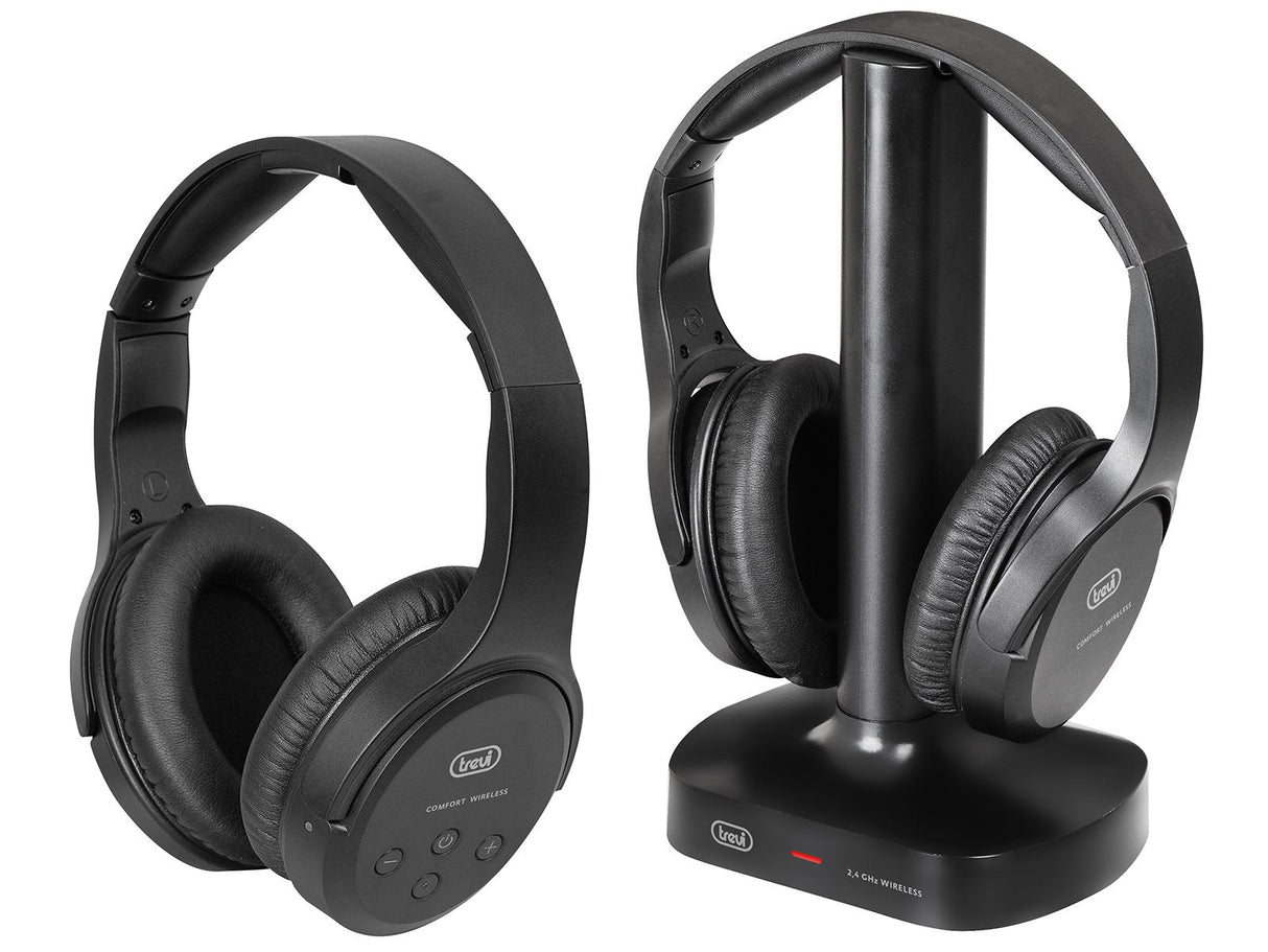 Auriculares Trevi Frs 1580 Tw Set 2 Ud Recharg. Wless Tv Headphones Blk