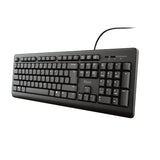 Trust Primo Teclado, Distribución Alemana Qwertz, Resistente A Líquidos, Leiser Tastenanschlag