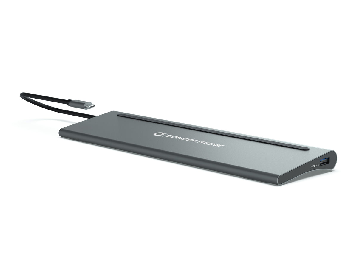 EAN 4015867229545 - Conceptronic DONN17G base para portátil y replicador de puertos Alámbrico USB 3.2 Gen 1 (3.1 Gen 1) Type- imagen 11