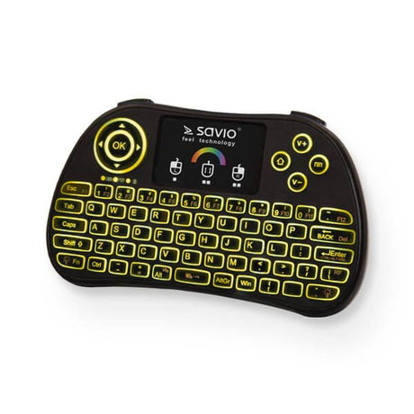 EAN 5901986045441 - Savio KW-03 teclado Universal RF inalámbrico QWERTY Inglés Negro imagen 4