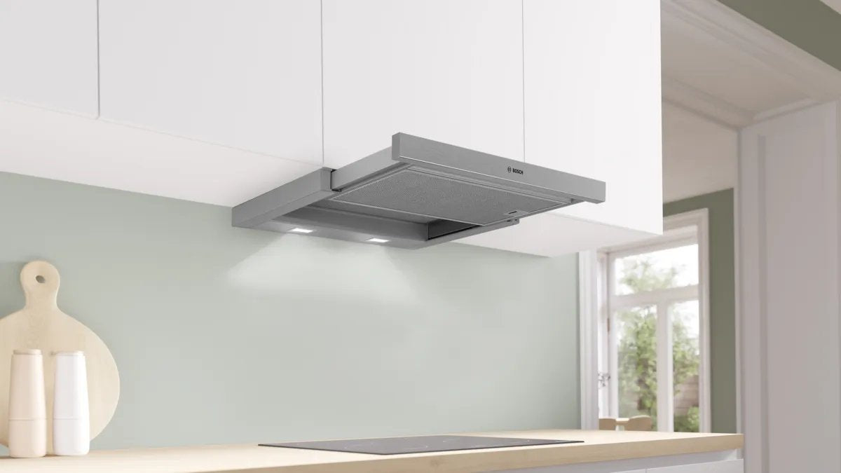 Bosch Home Dfl063w57 Serie 2, Campana Extractora Plateada, 60 Cm Dfl063w57