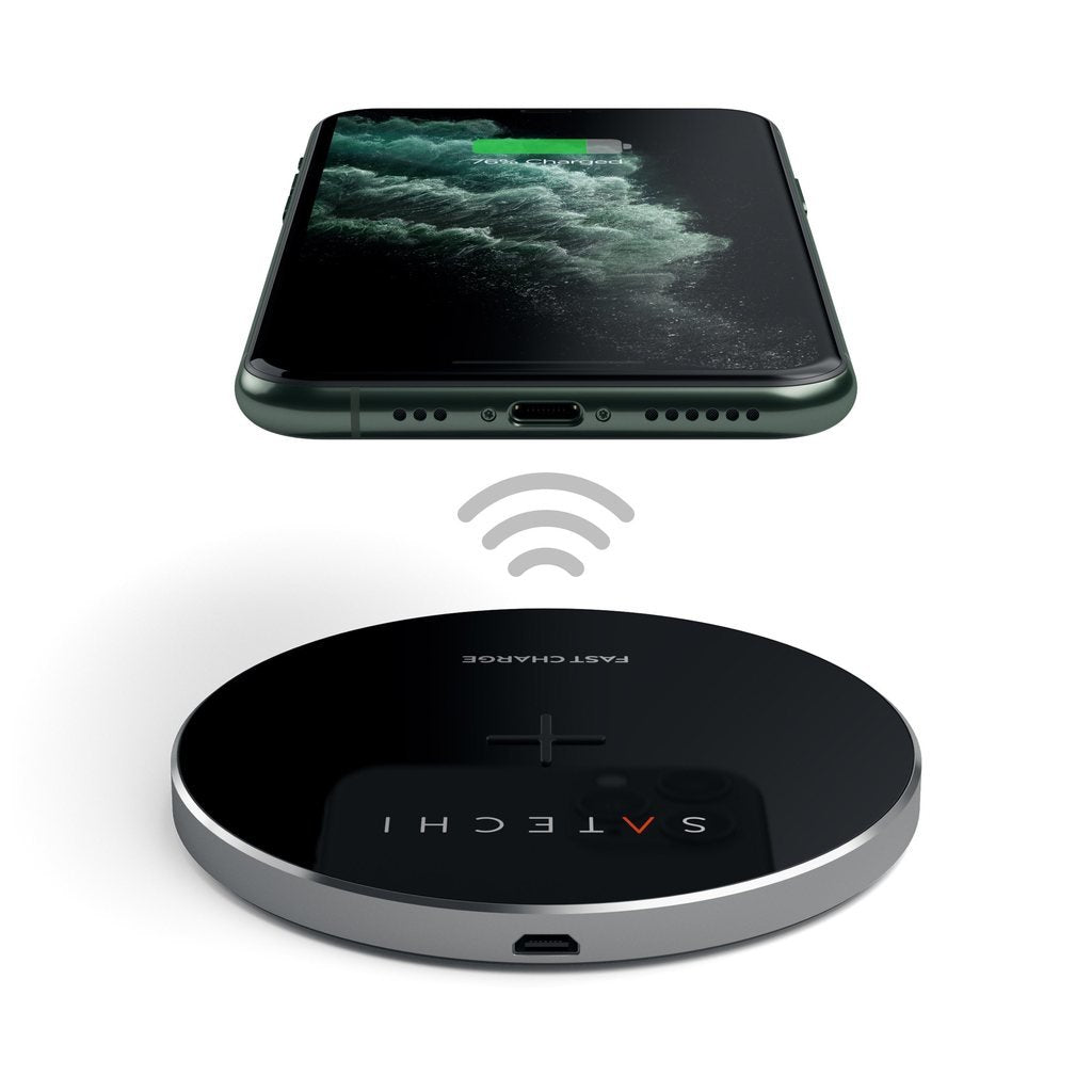 Satechi Wireless Qi Charging Pad Space Gray