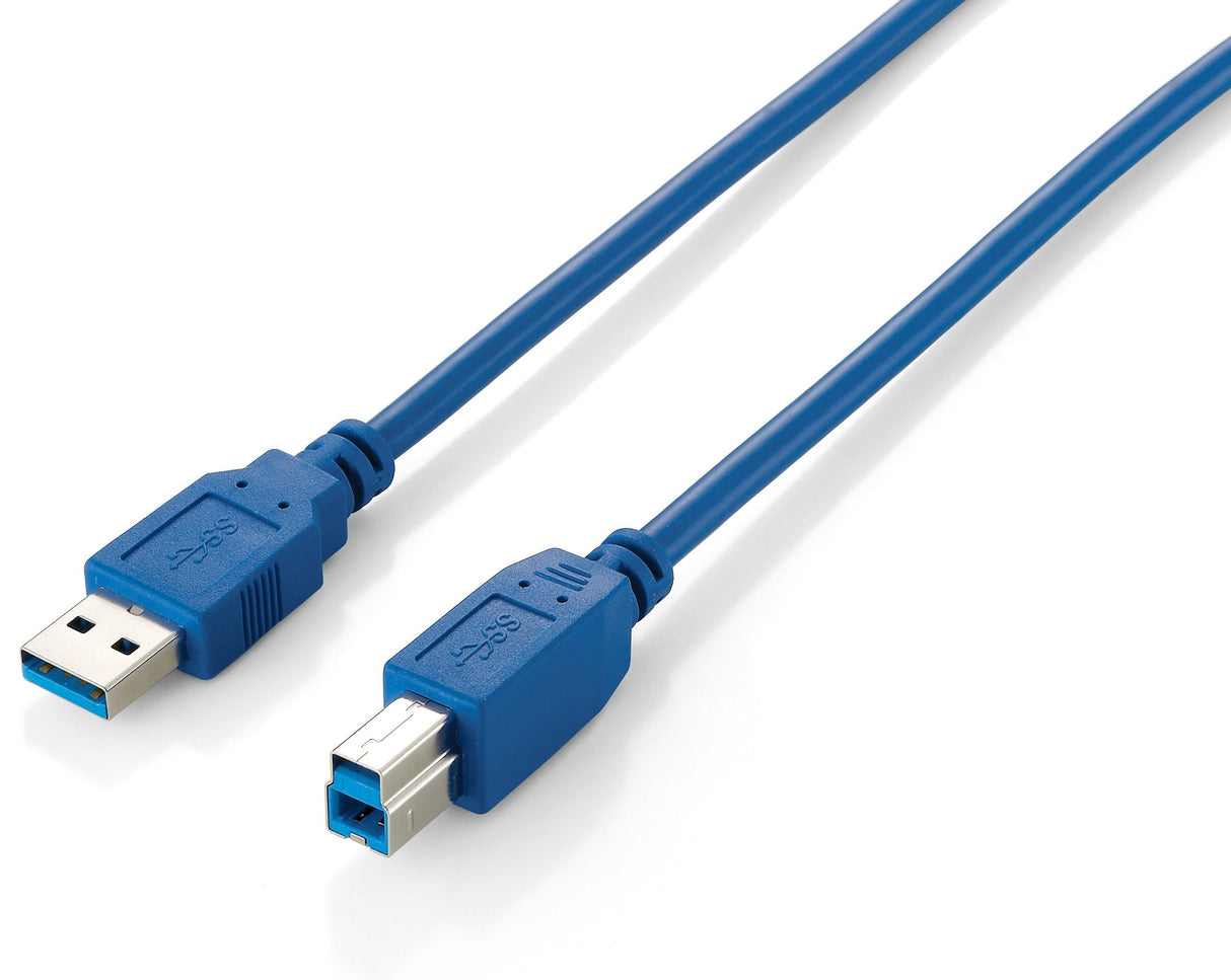 Equip Cable Usb-A Macho A Usb-B Macho 3.0 - Chapado En Niquel - Longitud 1.8 M.