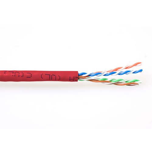 Bobina Cat 6 U/Utp  305m Flexible Rojo, Awg24 Cu Pvc   Act