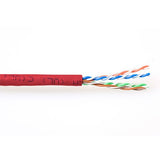Bobina Cat 6 U/Utp  305m Flexible Rojo, Awg24 Cu Pvc   Act