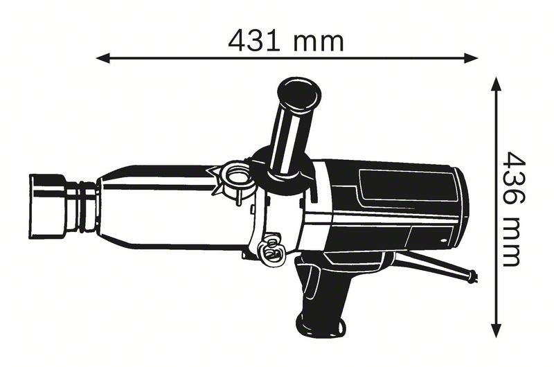 Llave De Impacto Bosch Professional  Gds 30 Professional Azul/Negro, 920 W, En Estuche 601435103