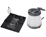Adler Ad 1279 Tetera Eléctrica 0,6 L 750 W Negro, Blanco