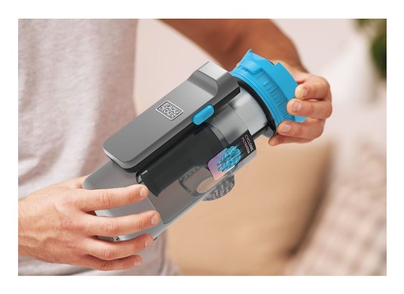 Aspiradora  Black & Decker Bsv520brb-Qw  De Pie Y Escoba Eléctrica Aspiradora Escoba Batería Secar Sin Bolsa 0,65 L Azul 2 Ah